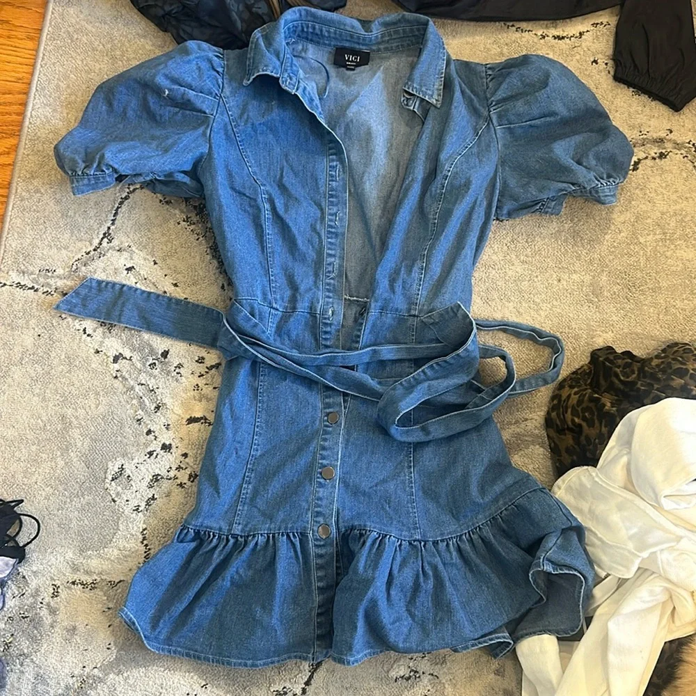Vici Dallas denim dress small - Picture 8 of 8